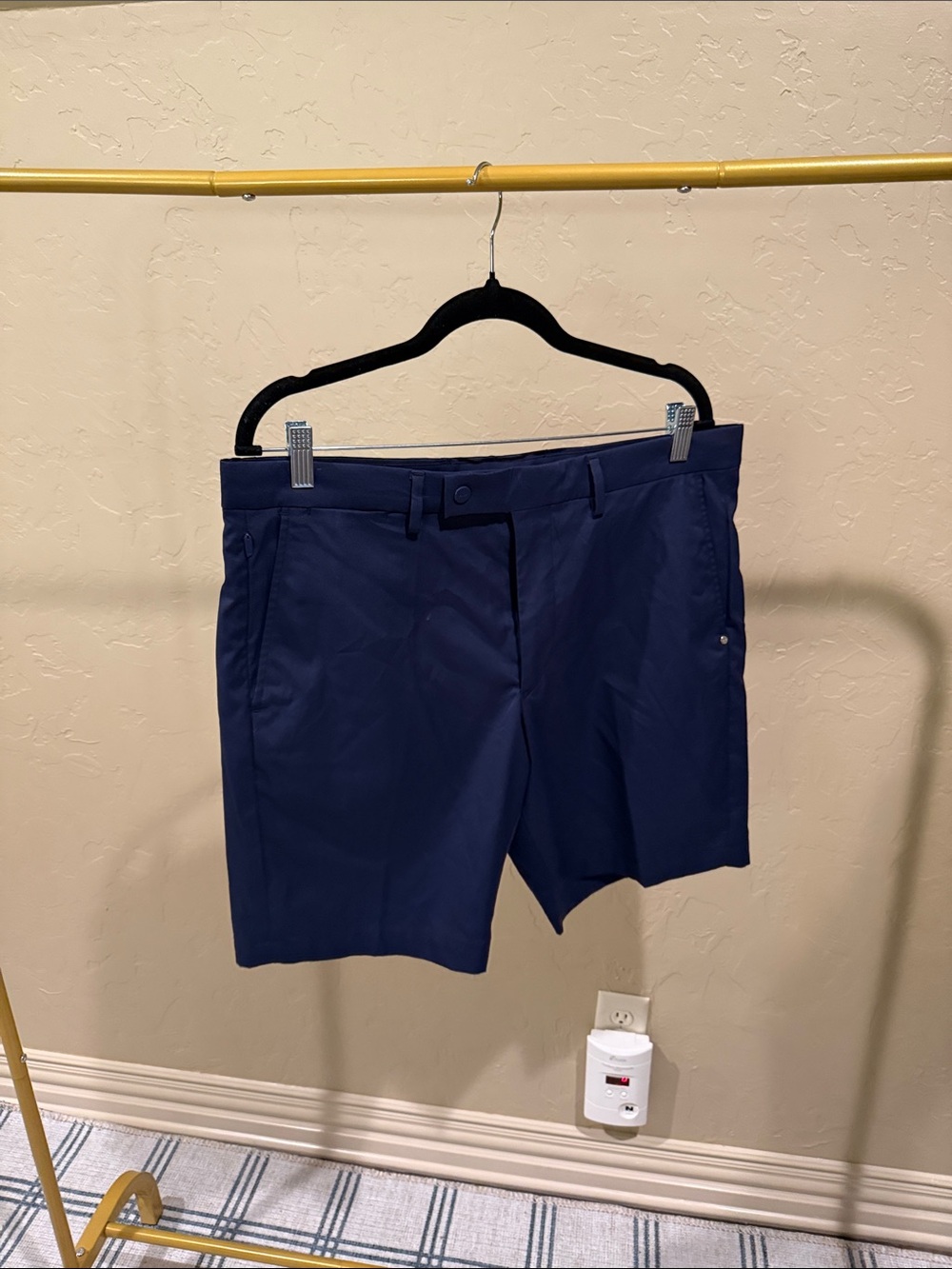 Ralph Lauren Navy Flat-Front Performance Shorts